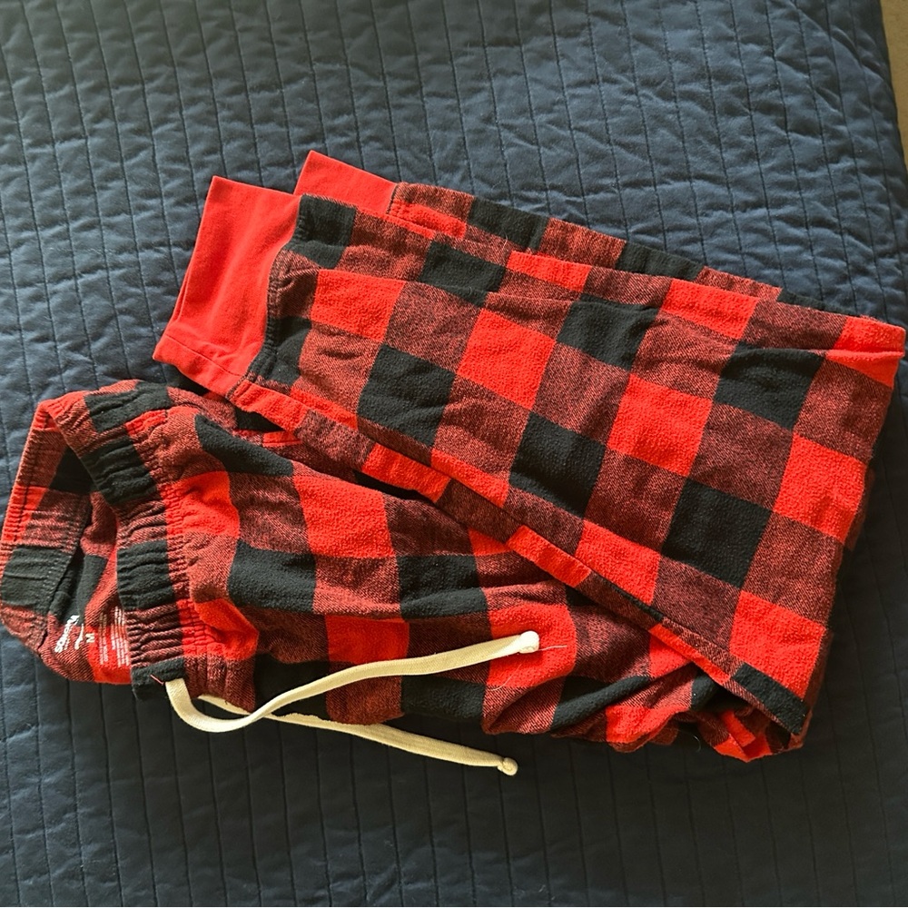 Sonoma Red and Black Plaid Lounge Pants